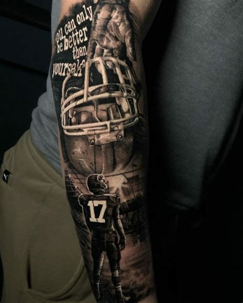 70 Football Tattoos For Men NFL Ink Design Ideas