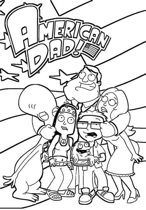 American Dad Coloring Pages