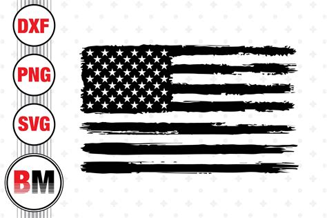 Download American Distressed Flag DXF Files
