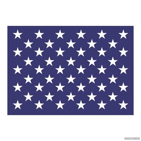 American Flag Stars Printable