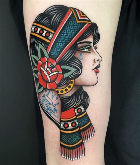 Top 109 Best Gypsy Tattoos [2020 Inspiration Guide]