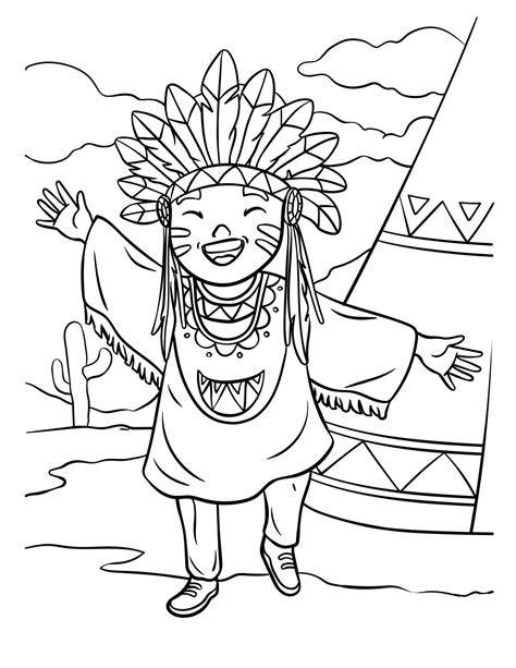 American Indian Coloring Pages