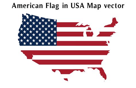 American States from a To M Flag Words Stock Illustration