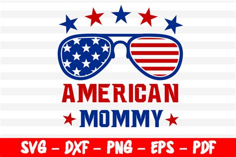 Download American Mommy 4th of July Cut Files DXF Files