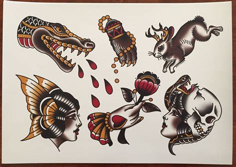 American Trad Tattoo Flash