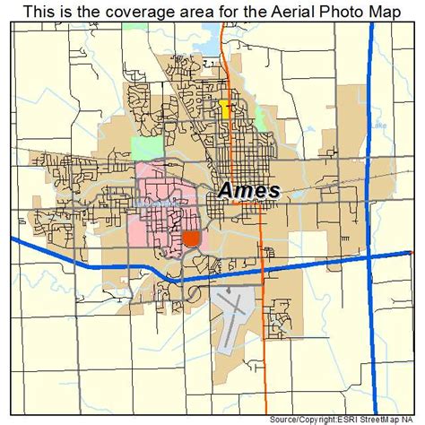 Ames Iowa Street Map 1901855