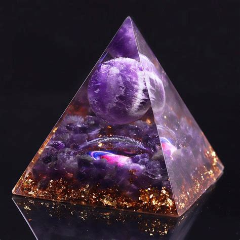 Amethyst Orgonite Pyramid