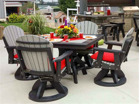 Glen Poly Amish Glider Set Quality Patio Furniture Cabinfield