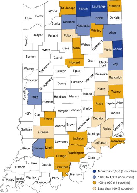 Amish Communities In Indiana Map Maping Resources