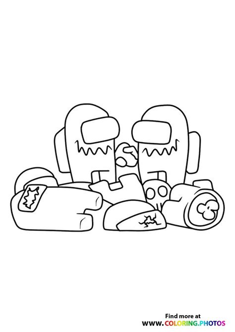 Among Us Imposter Coloring Pages