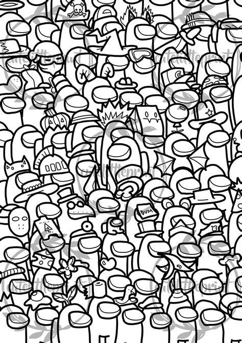Amongus Coloring Pages