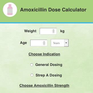 Amoxicillin For Birds Dosage Chart
