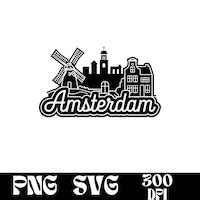 Discover the Beauty of Amsterdam Like Never Before with High-Quality SVG Graphics!