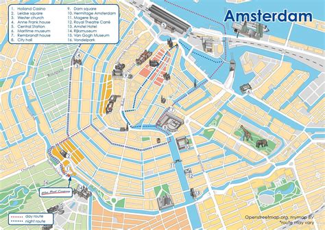 Amsterdam canal map