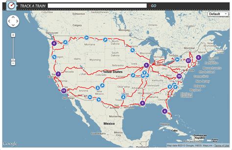 Amtrak Train Tracking Map