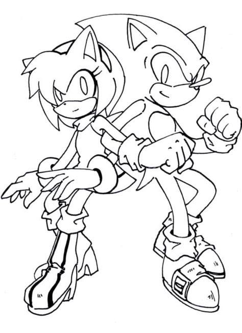 Amy The Hedgehog Coloring Pages