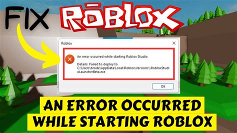 An error occurred while starting Roblox Studio : r/robloxgamedev