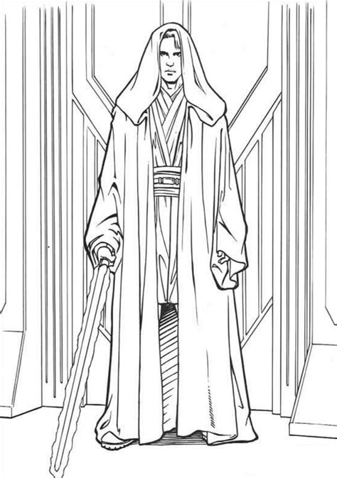Anakin Coloring Page