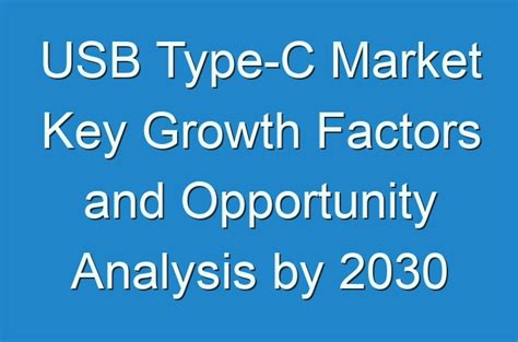 Analysis: expect USB-C globally