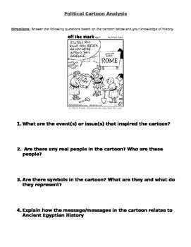 Analyzing A Political Cartoon Worksheet