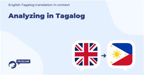 Analyzing In Tagalog