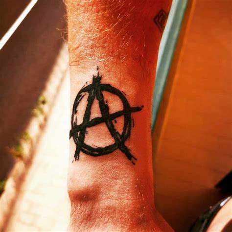Anarchist Symbol Tattoo