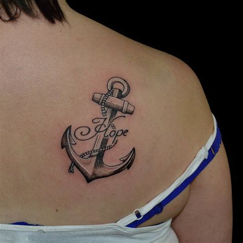 Beautiful anchor tattoo on my lovely friend Gemma