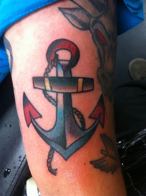 Anchors away nautical temporary tattoo set 10 x 6 cm for
