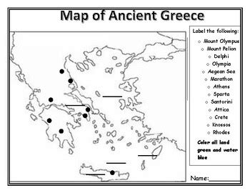 Year 3 Ancient Greece (5 Lessons) Ancient Greece Map For Kids