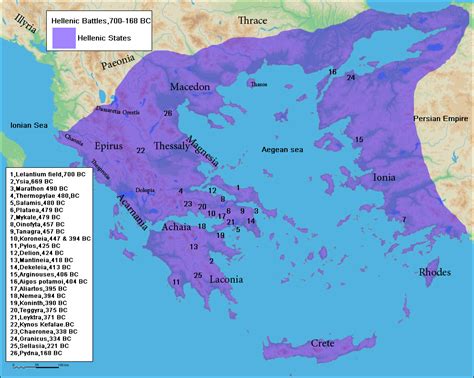 Battles of Ancient Greece (Illustration) World History Encyclopedia