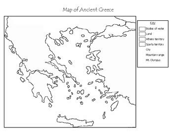 Outline Map Of Ancient Greece Printable Printable Maps