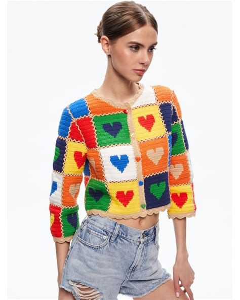 Anderson Crochet Heart Cardigan