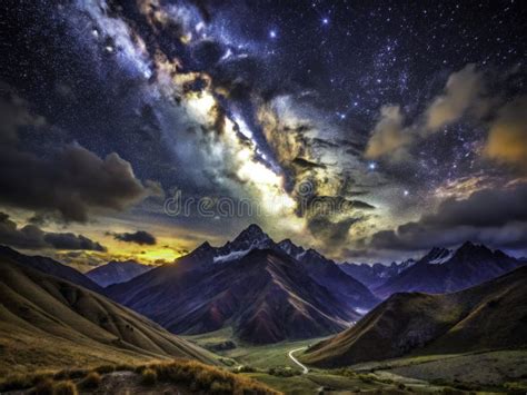 Andes Mountains night