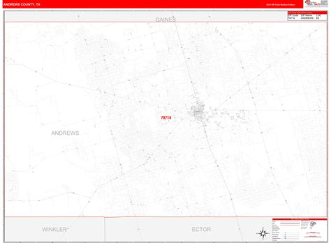 Andrews Texas Street Map 4803216