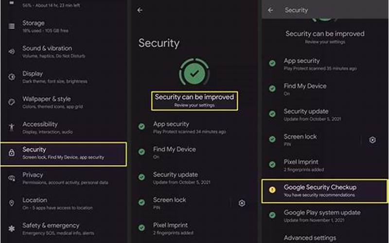 Android Security Setting