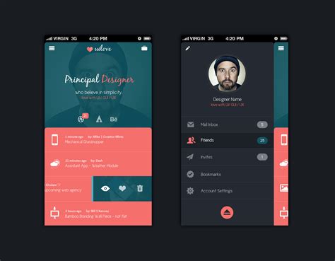 Android Ui Template Psd