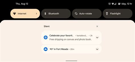 Android 12 Beta 4 made a rather odd change to notifications in landscape mode