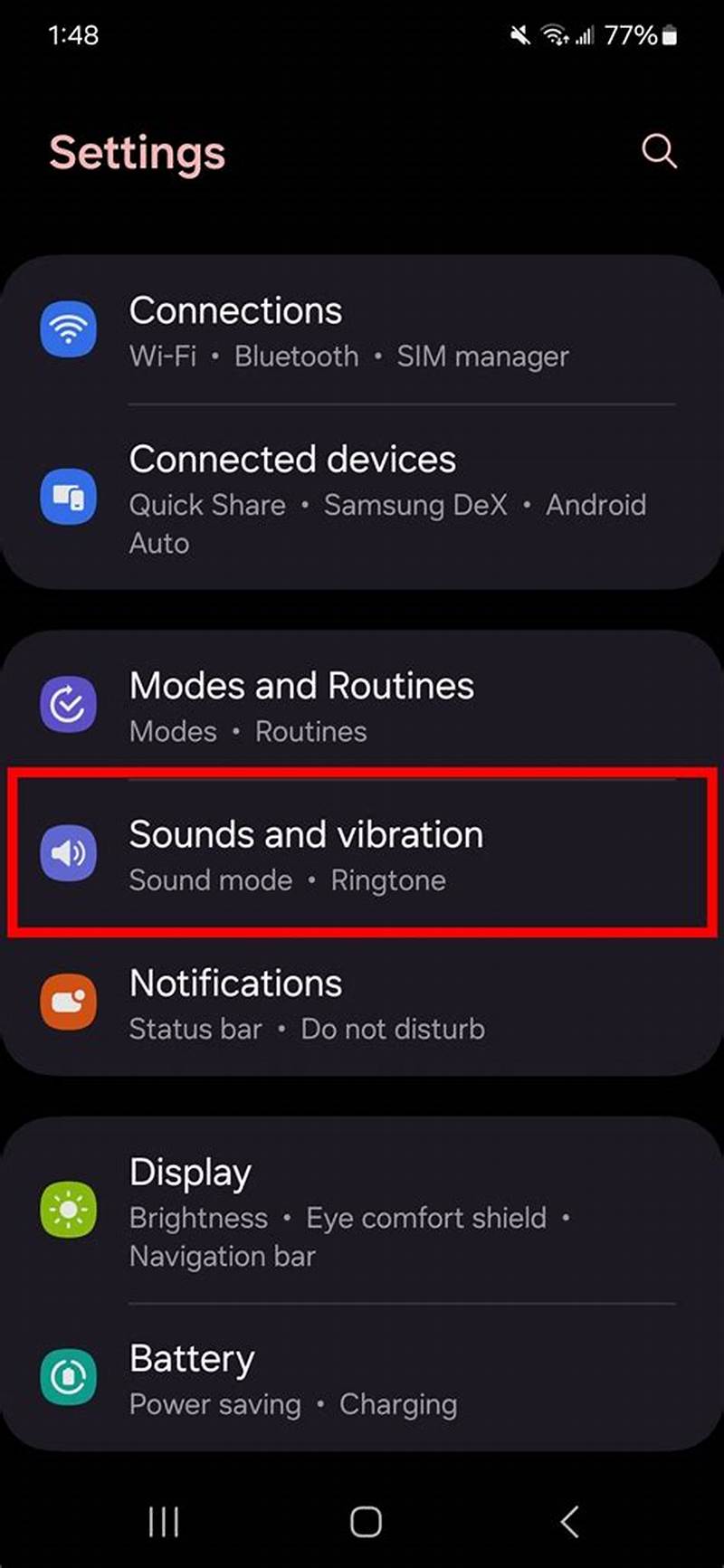Android Change Notification Vibration Pattern