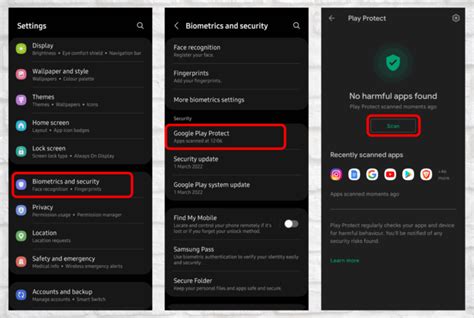 Android security settings