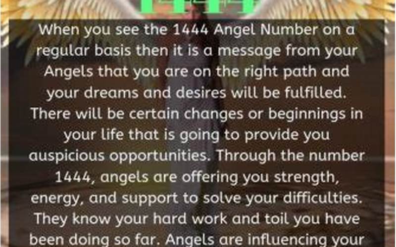 Angel Number 1444 Meaning