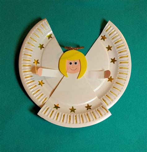 Angel Paper Plate Template