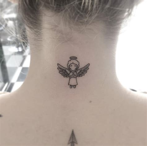Minimalistic small angel tattoo Tattoo designs wrist