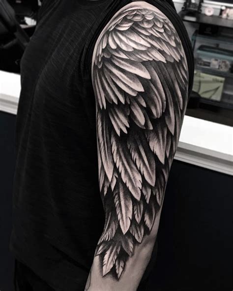 20 Angel Wings Men's Tattoo Ideas On Back Back tattoos