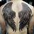 Angel Wings On Back Tattoo