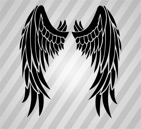 Angel Wing Silhouette at GetDrawings Free download