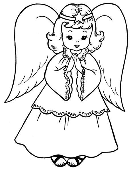 Angel Coloring Pages Free Printable