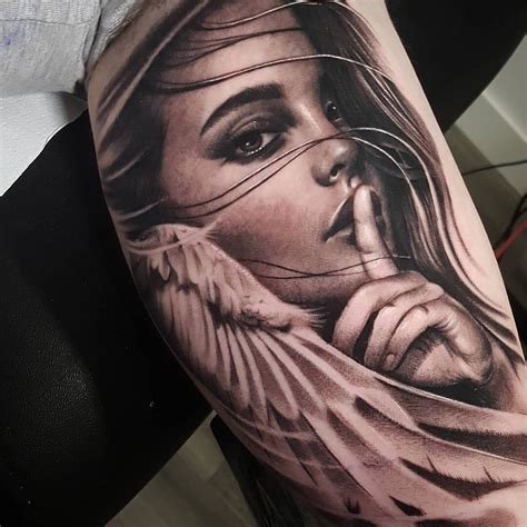 Angel Face Tattoo