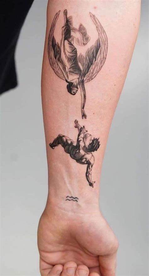 Angel Falling Tattoo