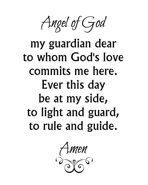 Angel Of God Prayer Printable
