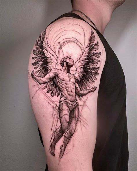 Angel Tattoo Men